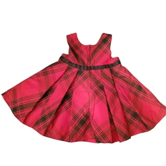 3/6M Koala Baby Red Plaid Dress - Picture 3 of 10